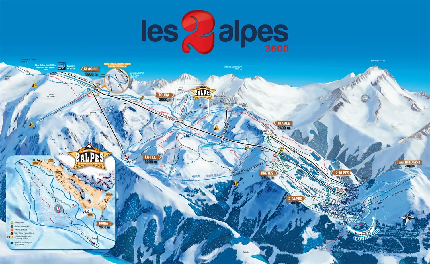 Le plan des pistes